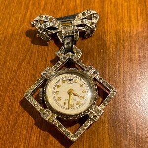PARKER DeLuxe Swiss Mechanical Pendant Watch Brooch